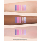 Flower Knows Violet Strawberry Rococo Eyeshadow Palette,Purple Pink Makeup Palette with 3 Matte + 2 Shimmer Shades,Blendable Smooth Cute Eye Makeup,0.21 Oz(Starmoon Strawberry)