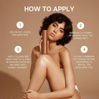 Nuda Ultra Dark Self-Tanning Mousse, Dark Face Tan Water, and Tanning Mitt Bundle