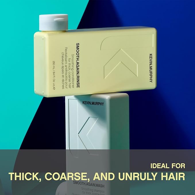 KEVIN.MURPHY SMOOTH.AGAIN RINSE - Smoothing Conditioner - For Thick, Coarse Hair - Hair Repair Conditioner - Sulphate-Free - Shine Enhancing - 250 mL / 8.4 fl oz