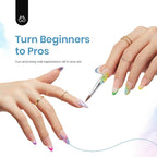 Beetles Christmas Gel Nail Polish with Blooming Gel, 5 Colors Neon Pink Green Blue Purple Yellow Nail Polish Clear Blooming Polish for Spreading Effect2 Nail Art Brushes UV/Led Gift Set for Women