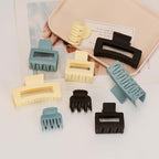 Mehayi 9 PCS Matte Hair Clips Claw for Women Girls, 3 Styles Nonslip Small Hold Strong Hold Cute Jaw Clip Barrettes for Thick Thin Long Short Hair, Fashion Acrylic Hair Clamps Styling Accessories