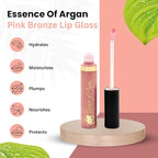 Essence Of Argan Pink Lip stick and Hydrating Lip Gloss & Moisturizing Lipstick with Argan Oil, Shea Butter, Jojoba & Aloe Vera