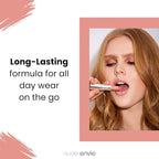 nude envie - Lip Gloss - High-Shine Finish - Moisturizing & Easy Application - Luxury Hydration - Non-Sticky Formula - With Vitamin E & Jojoba Oil - Vegan, Paraben-Free & Cruelty-Free - Affection