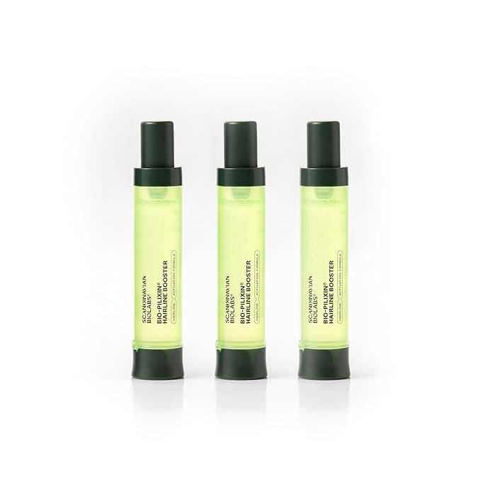 Scandinavian Biolabs Bio-Pilixin® Hairline Booster Refill | Hair Activation Formula, Does Not Include Rollerball Applicator, For Hairline Longevity, Vegan, 15 mL/ 0.5 oz (Pack of 3)