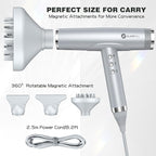 slopehill Hair Dryer - Professional Ionic Hairdryer, High-Speed Blow Dryer for Fast Drying, Home & Salon & Travel, Low Noise, Lightweight Compact Ceramic Blowdryer