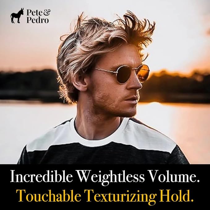 Pete & Pedro SALT - Natural Sea Salt Spray for Hair Men & Women, Adds Instant Volume, Texture, Thickness, & Light Hold | Texturizing & Thickening | As Seen on Shark Tank, 2.0 oz.