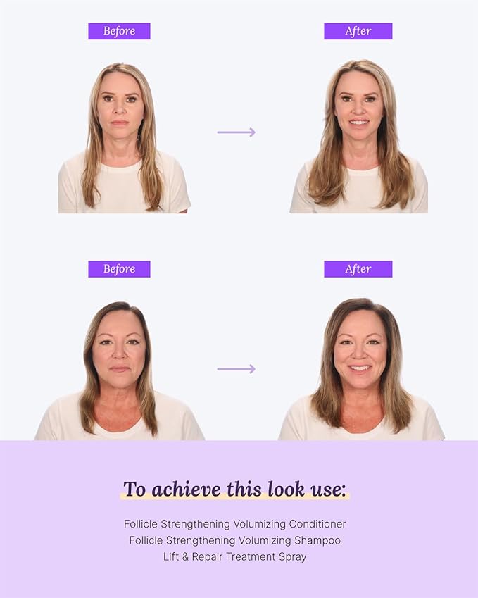 Keranique Color Safe Shampoo and Conditioner - Protect and Extend Color Shampoo and Conditioner for Women with Dry, Fine, Color Treated Hair - Sulfate Free Set for Colored Hair with UV Protection