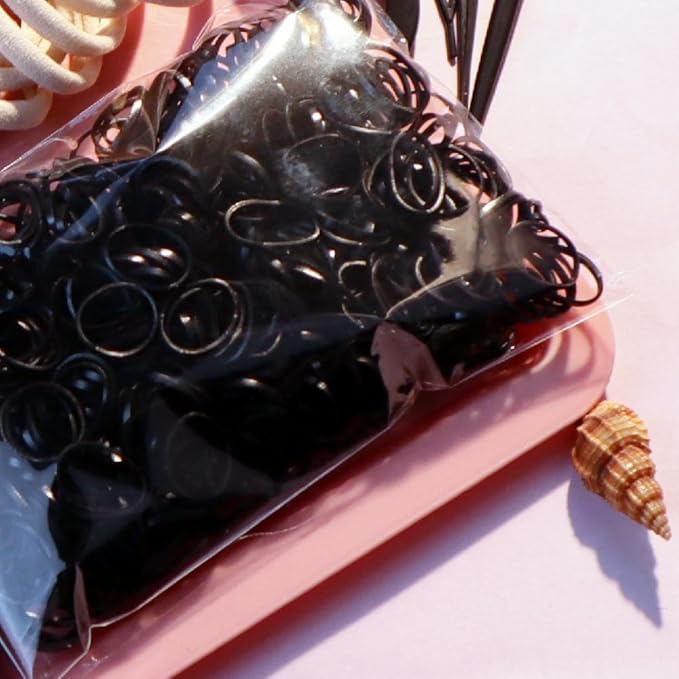 YANRONG 755PCS Hair Accessories for Woman Set Seamless Ponytail Holders Variety Hair Scrunchies Hair Bands Scrunchy Hair Ties For Thick and Curly (755PCS (black brown))