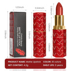 evpct 1Pcs Dark Red Lipstick, Silky Velvet Matte Lipstick Pack Sets for Women, Long Lasting Smudge Proof Lipstick Lip Stain Makeup Kit matte lipstick 24 hours original R04