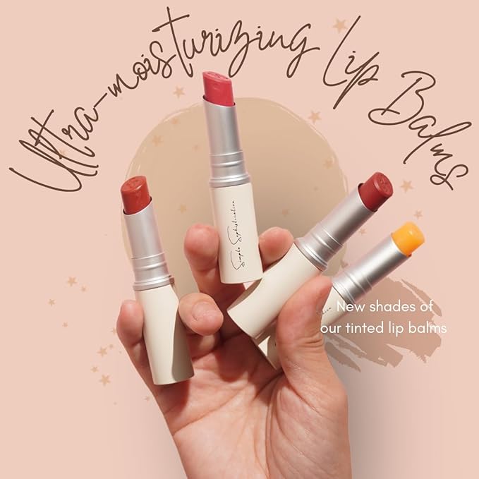 Natural Lip Balm - Anti-Aging with 100%-grassfed Beef Tallow, CoQ10, Astaxanthin, Hyaluronic acid - Ultra Moisturizing, Conditioning, All natural, Organic, Made in USA (Warm Red)