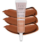 Hey Honey Skincare Trick & Treat Active Honey & Propolis Full Coverage Concealer | For Acne & Blemishes, Dark Spots, Around The Eye Dark Circles & Discoloration | Deep Tone | 0.5 Oz.