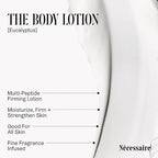 Nécessaire The Body Lotion Eucalyptus – Multi-Peptide Body Moisturizer for Women + Men – Non-Comedogenic Body Lotion with Niacinamide – 450ml/15.2 fl oz