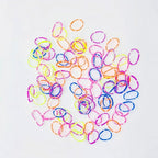 3200 Pcs Elastic Rubber Bands Small Hair Ties Hair Rubber Mini Hair Bands Hair Elastics Tiny Soft Holder Ponytails for Girls (Multicolor with dots)