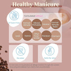 Beetles Winter Gel Polish Colors Brown Beige Mauve Pink Nude White Neutral 6 Colors Gel Nail Polish Set for Nail Art Manicure Soak Off Uv LED Nail Lamp Needed Gifts for Women Coffee Time