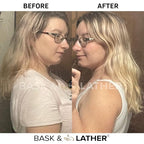 Bask & Lather Scalp Stimulator Hair Growth Oil, Cold Pressed Mint and Rosemary Blend with Grapeseed for Hair Growth, Organic Natural Leave in, All Hair Types, 2 Fl Oz