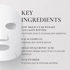 Snoova Bio-Lift Collagen Jelly Mask – White 2-Piece Hydrogel Sheet Mask for Hydrating, Firming & Barrier Support (4 Pack) (White Collagen)