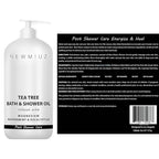 New Miuz Magnesium inShower Body Conditioner Soft Skin Post Shower Care Moisturizer for Body Legs Bath Oil Sore Muscles Recovery Peppermint Eucalyptus Tea Tree Spa Gift