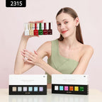CANNI 6Pcs 9ml Gel Nail Polish Set- White Glitter Gold Emerald Green Burgundy Red Gel Polish Kit Christmas Colors DIY at Home Salon New Year's Gifts for Girls