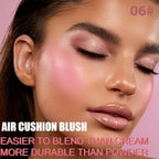 Powder Matte Blush Cheeks Face Makeup for Women With Mirror and Powder Puff Monochrome Blushes Lightweight,Smooth,Blendable,Fade and Transfer-Resistant Baked Blush,Effortless Matte Natural Finish