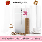 LuSeren 120 Pcs No Damage Hair Ties for Thick Hair, Large Soft Seamless Nylon Hair Elastics for Women, Ponytail Holders, Hair Accessories – Light Brown