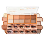 Neutral Nude Brown Eyeshadow Palette – 10 Matte & Shimmer Eye Shadows, High Pigment, Waterproof & Blendable. Long-Lasting Neutral Eye Makeup for Daily Natural Looks, Beginners & Mature Women.