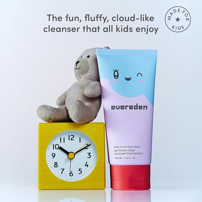 Evereden Kids Cloud Face Wash: Tropical Sorbet, 3.4 fl oz | Creamy & Fun Skin Care for Kids | Easy-to-Use Face Wash | Non-toxic Skin Care for Sensitive Skin