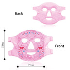 Cold Face Eye Masks Ice Face Mask Hot Cold Compress for Dark Circles, Puffiness, Migraines, Headache, Stress, Redness, Cooling Face Masks for Women Man, Skin Care