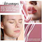 evpct 1Pcs Antique Rose Matte Lip Liner and Liquid Lipstick Stain Makeup Set for women, Nude Pink Long Lasting Smudge Proof Lipstick labiales matte mate larga duracion listip 24 hours originales, 29#