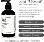 Long 'N Strong Treatment Lotion with Shea Butter - Moisturizer for All Hair Types - Strengthens and Repairs Color-Treated and Ethnic Hair - For Longer, Stronger, Thicker Hair - 8 Fl Oz (240 ml)