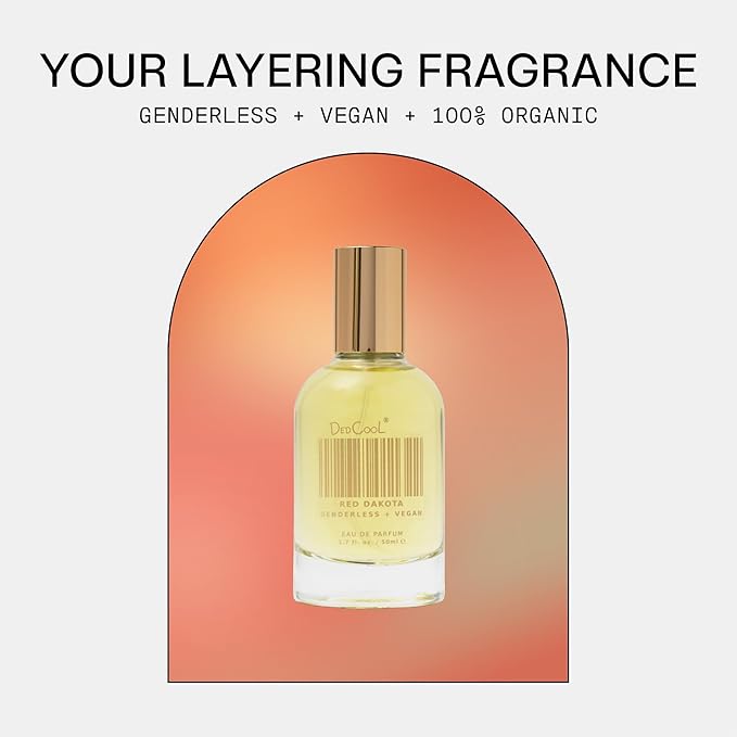 DedCool Eau de Parfum (Red Dakota- 1.7 fl oz) With Notes of Gardenia, Amber, Bergamot, Perfume for Men and Women, Luxury Fragrance, Long Lasting, w/Essential Oils, Non-Toxic,Vegan, Fragrance For All