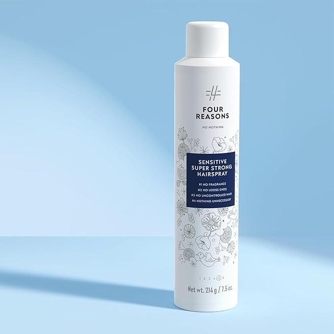 No Nothing Sensitive Extra Hold Hairspray, Unscented Finishing Spray for Styling, Wind & Humidity Protection, Reduces Frizz & Split Ends, Flexible Brushable Hold, Hypoallergenic - 2 Pack (7.5 oz Each)