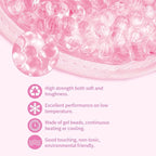 Cooling & Heating Eye Mask - Hot/Cold Use for Puffy Eyes, Headaches, Migraines, Sinus & Dark Circles (2 Packs Pink)