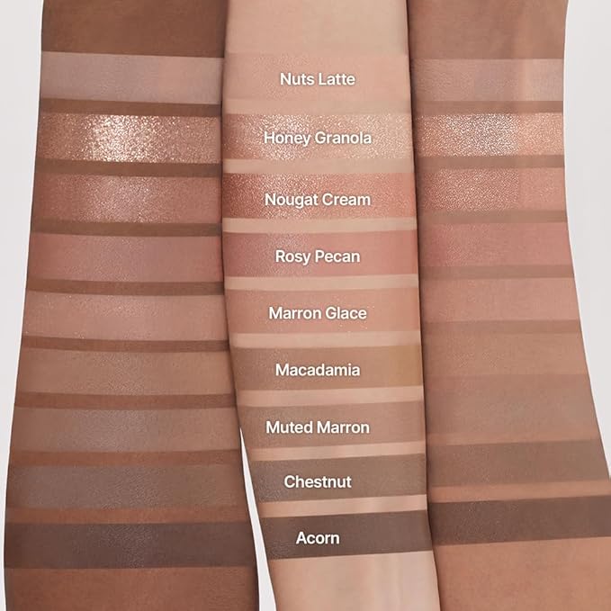 dasique Shadow Palette #24 Muted Nuts 7.5g I 9 Blendable Shades in Smooth Matte and Shimmer Finishes with Gorgeous Pearls | Eye Makeup Palette | Cruelty Free | K-beauty