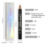 evpct Nude Brown Matte Cream Eye Shadow Sticks Brightener Pencils for Women, Nude Brown Silky Eyeshadow Applicator Stick Pen Waterproof, Blendable Crease-Proof Stick Eyeshadow Matte Eye Makeup 55
