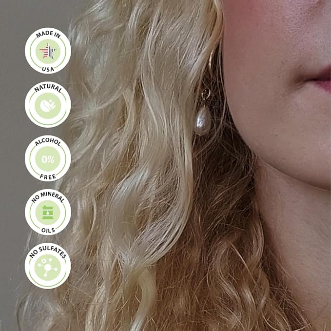 TAME Anti Frizz Smoothing Hair Styling Oil | Sulfate Free Leave In Hair Serum to Control Frizz, Add Shine for Curly, Frizzy, Dry Hair for Adults + Kids | Natural Hair Product Made in USA