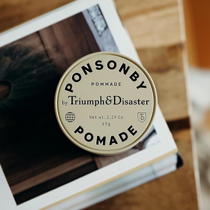 TRIUMPH & DISASTER Ponsonby Pomade – Medium Hold Hair Wax for Men and Women, High Shine, Non-Greasy Finish, 65g – Fine to Thick Hair
