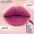 COOL STORY Velvet Lip Stain Mousse, Lip Tint Long-Lasting Waterproof Matte Finish (05)