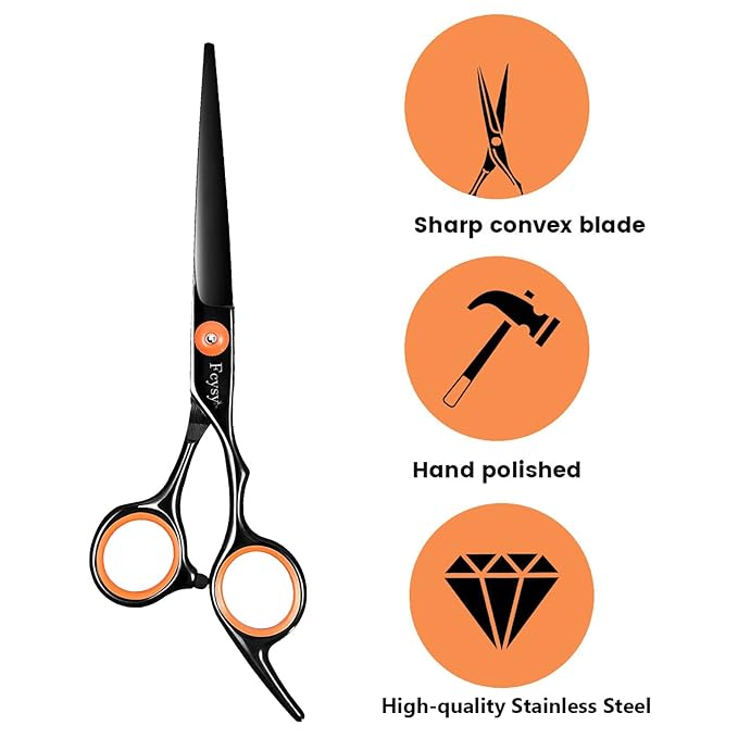 Professional Hair Cutting Scissors Set, Fcysy Hair Scissors Texturizing Shears Kit, Hair Cutting Tools with Barber Supplies, Tijeras para Cortar Cabello Salon Shears for Home Use