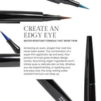 OFIR Eye Edge Liquid Eyeliner Pen | Waterproof Ultra Matte Formula, Soft Tip for Precise Application | Smudge Proof Eyeliner with Easy Flow Design | 0.04 Fl Oz (Sapphire - Navy)