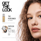 about-face THE PERFORMER Skin-Focused Foundation L2Olive – Medium Coverage, Long-Wear, Breathable & Buildable Base – Clean, Vegan, Hydrating Formula with Blue Agave & Chlorella – 1.08oz