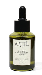 ARETÉ Healing Hair Oil Ceremony Serum, Botanical Scalp Serum with Essential Oils, Lightweight Nourishing Oil for Balanced Scalp, Frizzy Hair & Fuller-Looking Hair, 2oz
