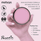 Mehron Makeup Paradise Makeup AQ Pro Size | Stage & Screen Performance, Face & Body Painting, Beauty, Cosplay, and Halloween | Water Activated Face Paint, Body Paint 1.4 oz (40 g) - Pastel Mauve
