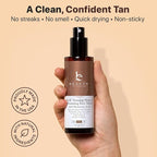 Bronzing Face Tanner Spray Mist, Sunless Face Tanning Water, USA Made with Natural & Organic Ingredients