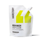 Hairstory New Wash Deep Clean Refill, Clarifying Cleansing Cream for Oily & Fine Hair, Detergent Free Shampoo & Conditioner Alternative, 20oz