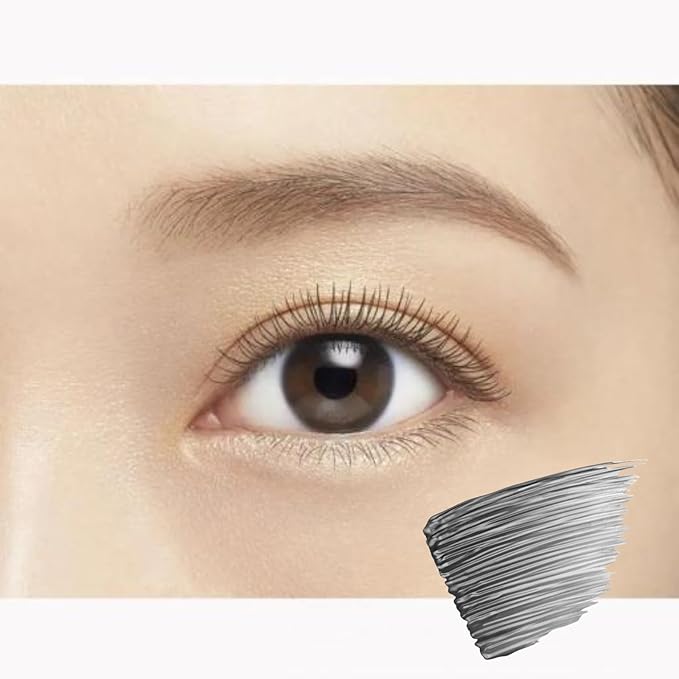 HEROINE MAKE by KISSME Mascara Base for Curl, Volume and Length, Clear MASCARA Primer with Argan Oil, Camellia Oil & Squalane, Transparent Type, Ideal Alone or Under Mascara, Made in Japan, CLEAR 1 EA