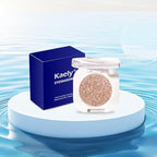 Light Brown Glitter Single Eyeshadow, Lightweight Blendable Mini Eye Shadow for Older Women, Monochrome Eyeshadow Palette Makeup Pigmented Waterproof, Vegan & Cruelty-Free, 09