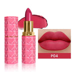 evpct 1Pcs Red Pink Lipstick, Silky Velvet Matte Lipstick Pack Sets for Women, Long Lasting Smudge Proof Lipstick Lip Stain Makeup Kit matte lipstick 24 hours original P04