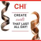 CHI Ceramic Curling Iron, Hair Curler For Shiny, Frizz-Free, & Healthy Hair, Auto-Shut Off & 5 Foot Swivel Cord, 1.5" Barrel