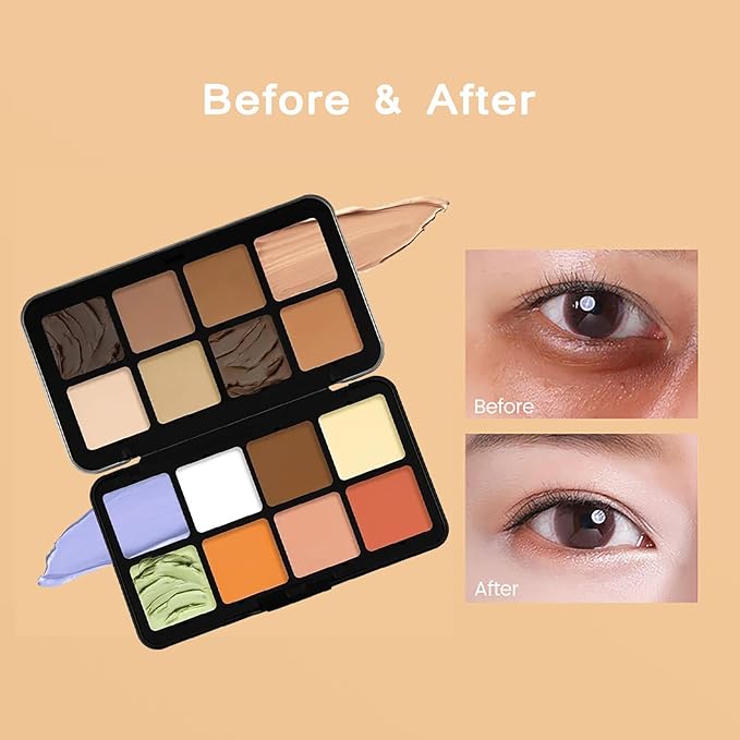 16 Color Corrector Concealer Foundation Palette Cream Set,