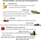 Organic Oil Pulling for Teeth and Gums | Refreshing Mint Flavored Oral Rinse Mouthwash for Bad Breath-Essential Oils for Teeth Whitening & Gum Care | Mouthwash for Fresh Breath, Family Size-32 FL Oz